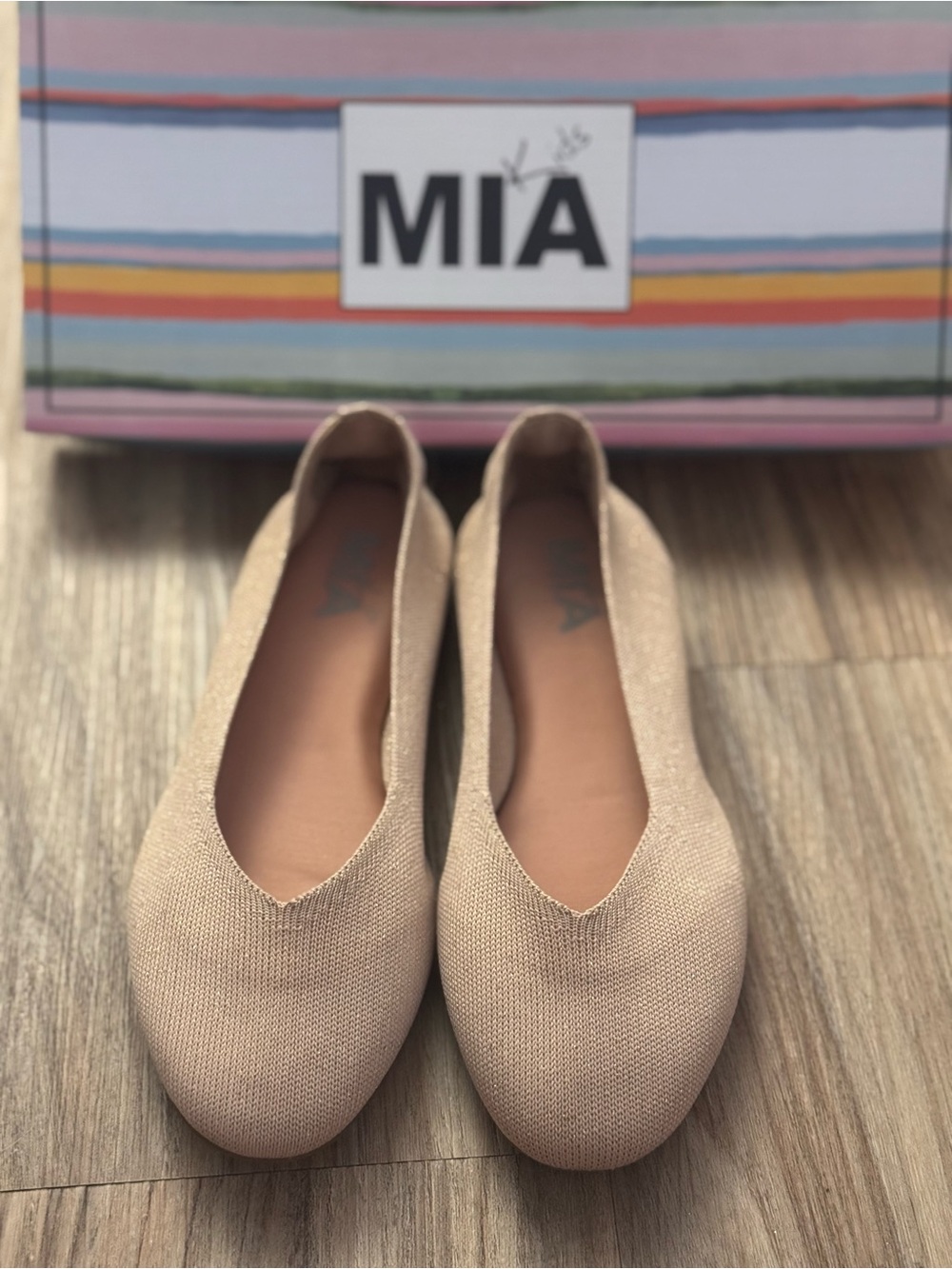 MIA kids rose Knit Slip-On Flats
